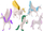 Set lodrash Lean Toys Unicorn, 6 figura, krahë magjikë, shumëngjyrëshe