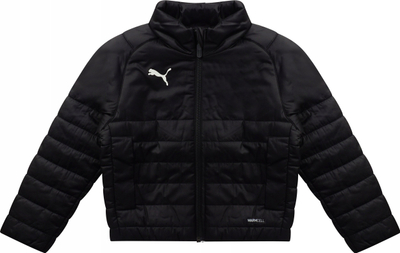 Xhaketë dimri për kalamaj Puma Casuals Padded Jacket Jr 655625 03, me mbushje, me zinxhir, e zezë