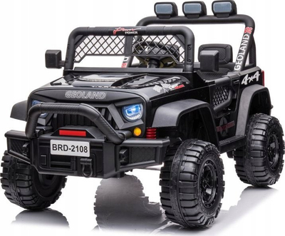 Makinë lodër me rrymë Leantoys Geoland BRD-2108, 24V, 4x4, e zezë