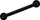 Dorezë sigurie muri RIDDER Wall Bracket, 45 cm, alumin, e zezë