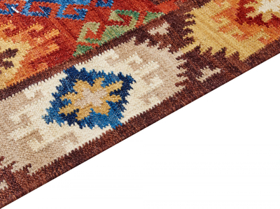 Tapet leshi Kilim ZOVUNI, 160 x 230 cm, lesh me pambuk, shumëngjyrësh