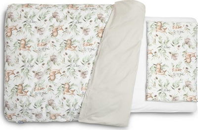 Set posteqesh Sensillo Bedding Little Deer, 100x135 cm, pambuk, shumëngjyrësh
