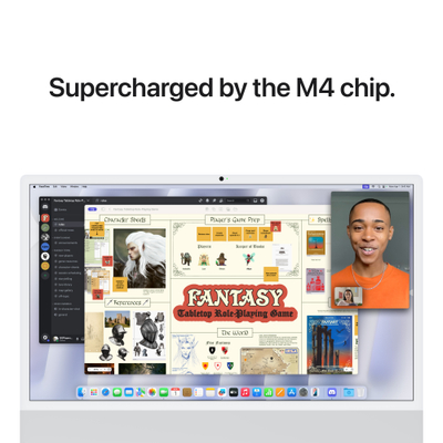 Apple iMac 24", M4 10‑core, 16GB, 256GB SSD, 10‑core GPU, Silver