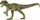 Figurë lodër dinosauri Schleich 15035 Monolophosaurus, me nofull që lëviz, shumëngjyrëshe