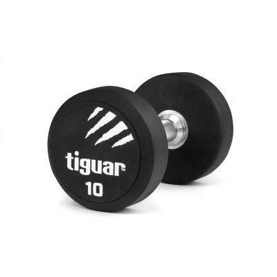 Hantel Tiguar PU TI-WHPU0100, 10 kg, poliuretan, i zi