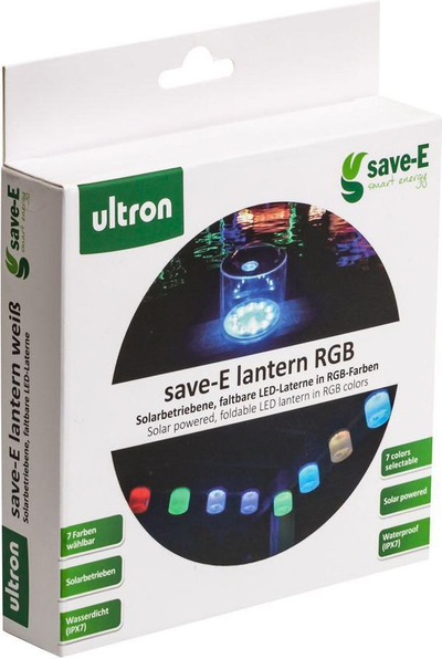 Llambë me energji diellore Ultron, LED, RGB (185952), shumëngjyrëshe