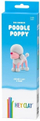 Set plasteline Hey Clay Poodle Poppy, 3 kanaçe, multingjyrësh