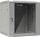 Kabinet muri Netrack F-Line RACK 19" 12U, 600 mm, derë xhami, gri