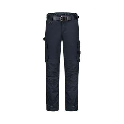 Pantallona pune Malfini Work Pants Twill Cordura Stretch MLI T62T2, me viza reflektuese, me plot xhepa, gri