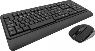 Set tastierë dhe maus MS Alpha M300 RF, wireless, 1000 DPI, layout US, i zi