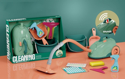 Set pastrimi lodër Askato Cleaning Set, fshesë me korent me tinguj, 3+
