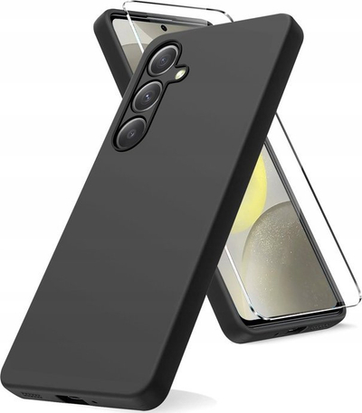 Kllëf telefoni Forcell Soft për Samsung Galaxy S24 Plus, silikon, mbrojtje e plotë, i zi
