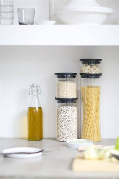 Kavanoz kuzhine Brabantia Stackable Jar, 0.6L, xhami transparent