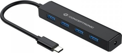 HUB USB Conceptronic, USB 3.2 Gen 1, 4 porta, i zi