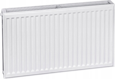 Radjator çeliku Caradon Termoteknik V22 600/1100, 1839W, me valvul termostatike, i bardhë