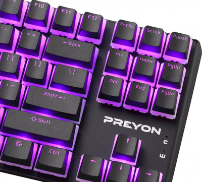 Tastierë Preyon Brown Blitz Claw Gateron Brown {PBRBC87B), e zezë