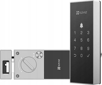 Bravë inteligjente Ezviz DL05 CS-DL05-WBCP, Bluetooth Wi-Fi, panel me prekje, e zezë