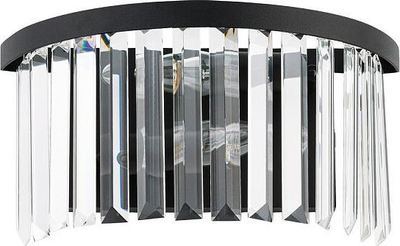 Llambadar muri Nowodvorski Cristal, xham kristali, 32cm, i zi