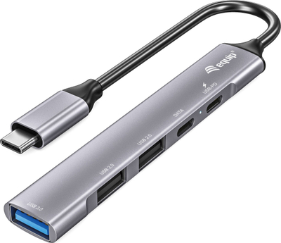 Hub USB Equip, 5 porta, USB 3.2 Gen 1, USB C PD, i zi