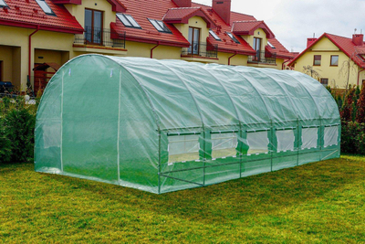 Serë tunel Garden Foil Greenhouse, 6x3 m, 18 m², jeshile
