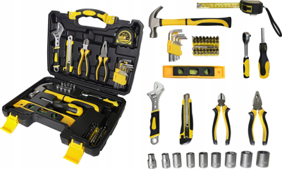Сет алат Tool Set Complete, 60 парчиња, пластична кутија, повеќебоен
