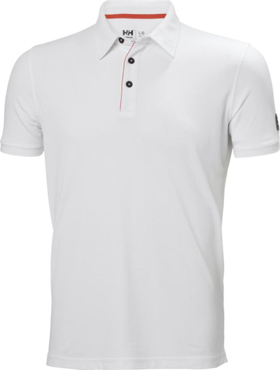 Bluzë polo Helly Hansen Kensington Tech, poliamid, UPF 40, 2XL, e bardhë