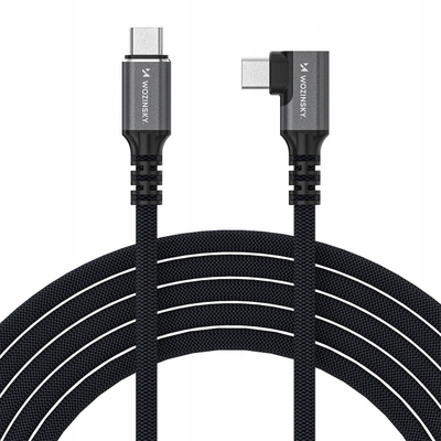 Kabllo USB Wozinsky USB C në USB C, 1m, e zezë