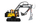 Set lodër LEGO Technic Volvo FMX Truck dhe EC230 Electric Excavator, makineri ndërtimi, shumëngjyrësh