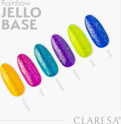 Llak gjysmë-permanent për thonj Claresa Rainbow Jello Base Pink, rozë