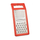 Rallë drejtkëndore kuzhine, 25.3 x 11 x 2.8 cm, inoks, e kuqe