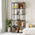 Raft për libra Decortie Vale, 179x70.7x39cm, e zezë/kafe e hapur