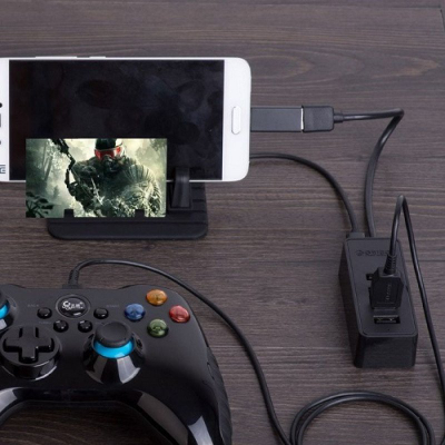 USB hub Orico W5P, me 4 porta USB 3.0, 5Gbps, i zi