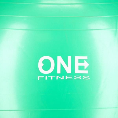 Top gjimnastikor One Fitness Gymball, 65 cm, anti-burst, i gjelbër