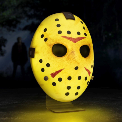Dritë dekorative Paladone Friday the 13th Jason Mask Light, për tavolinë edhe mur, e verdhë