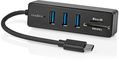 USB hub Nedis, 5 porte, USB-C, 3x USB 3.2 Gen 1, SD & MicroSD