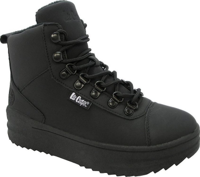 Çizme femrash Lee Cooper LCJ-23-31-3028LA, me fleece, platformë, të zeza