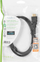 Kabllo HDMI Nedis CVGP34050BK10, Premium High Speed, 1m, e zezë