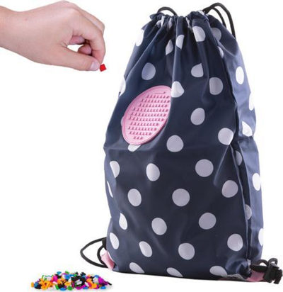 Çantë shpine PIXIE CREW Backpack Bag, poliestër, blu me pika të bardha