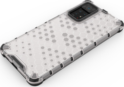 Kapak telefoni Honeycomb për Xiaomi Redmi Note 11 Pro Pro+, TPU PC, transparent