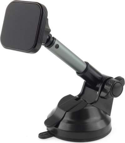 Mbajtës magnetik telefoni Amio HOLD-14, me kupë thithëse, rrotullim 360°, i zi