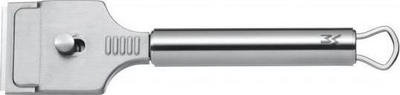 Gërvishtës sobë qeramike WMF Profi Plus 18.7343.6030, çelik inox, 19.5cm, argjendtë