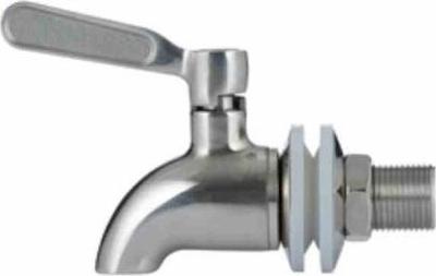 Чешма од нерѓосувачки челик Kilner Stainless Steel Tap, за диспанзери 5L и 8L, сребрена