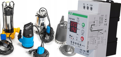Relé kontrolli për pompë nënujore F&amp;F PZP-830, automatike, për puse dhe depo uji