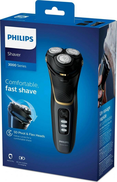 Makinë rroje Philips S3333 / 54, 100 - 240 V, e zezë