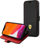 Kuti telefoni Ferrari Book Leather Curved Line për iPhone 13 Pro, lëkurë, magnetike, e zezë