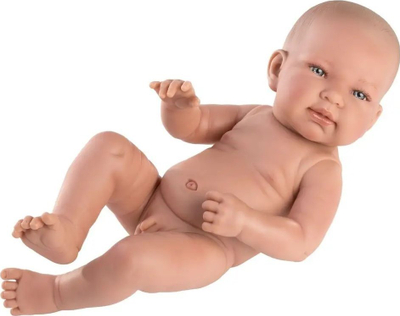 Kukull bebe Llorens Tina, vinil, 40 cm, rozë