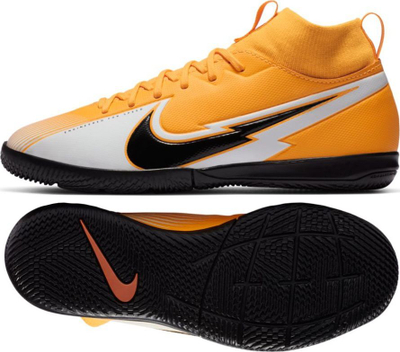 Atlete futbolli për fëmijë Nike JR Mercurial Superfly 7 Academy IC AT8135 801, nr. 33 1/2, portokalli