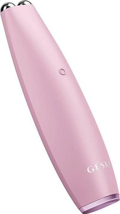 Уред за лифтинг на лице со микроструја Geske MicroCurrent Face-Lift Pen, 6 во 1, водоотпорен IPX7, розов