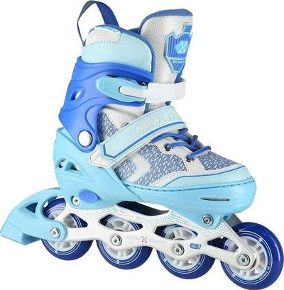 Patina inline për kalamajtë Nils Extreme NA14198, numër i rregullueshëm 39-42, kushineta ABEC-7, blu