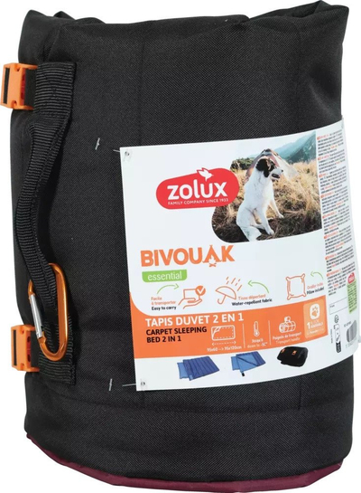 Dyshek fjetje për qen Zolux Bivouak, 2 në 1, i papërshkueshëm nga uji